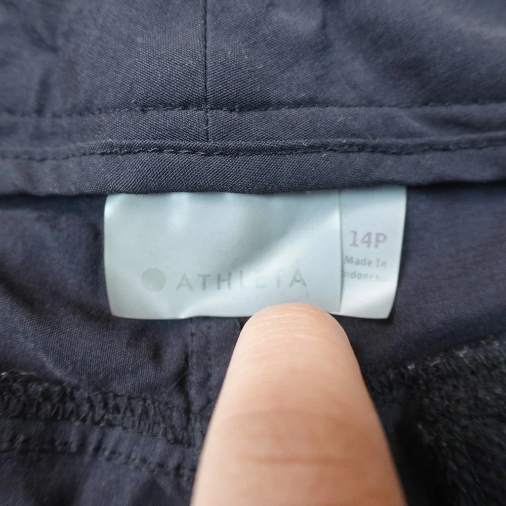 Athleta Pants Womens 14P Blue Dipper Cargo Performance Stretch Outdoor Hiking